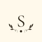 brown and beige modern aesthetic fashion store design logo